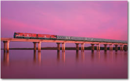 The Indian Pacific. One of many amazing Austalian trains CLICK HERE for more information